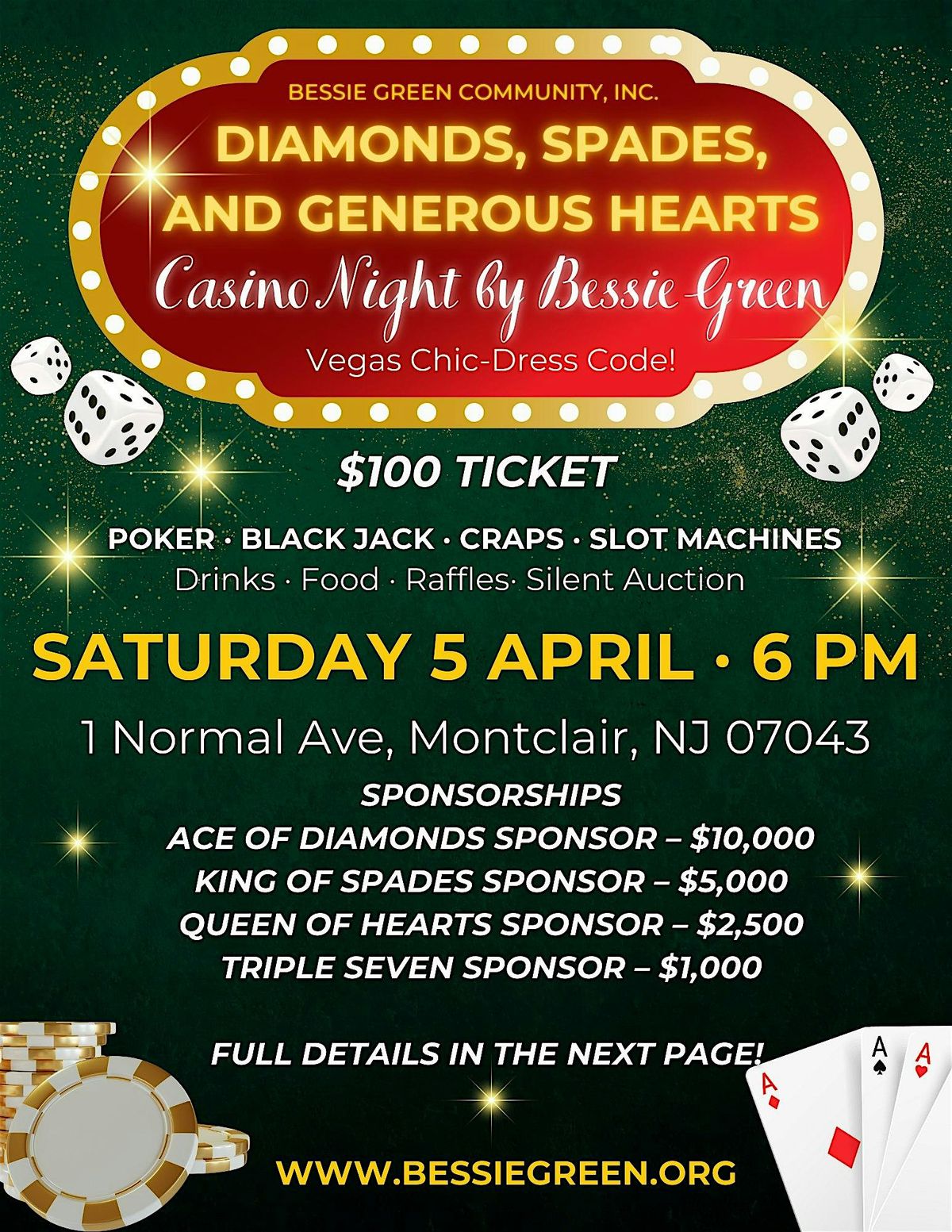 Diamonds, Spades, and Generous Hearts Casino Night by Bessie Green