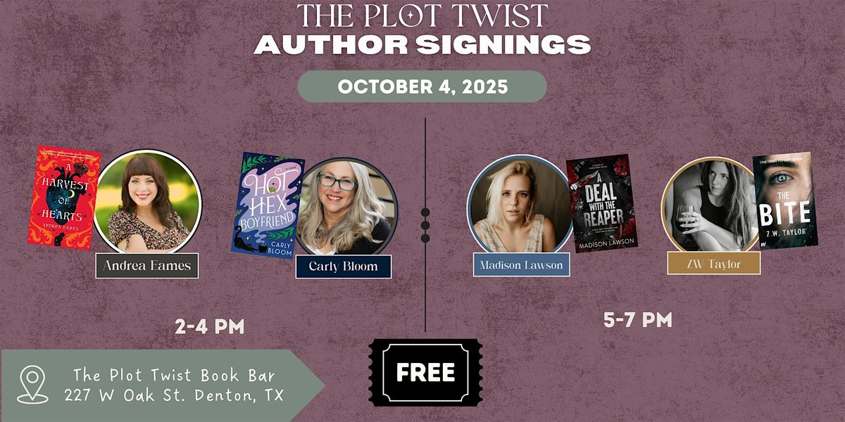 Multi Author Signing Event at The Plot Twist Romance Bookbar