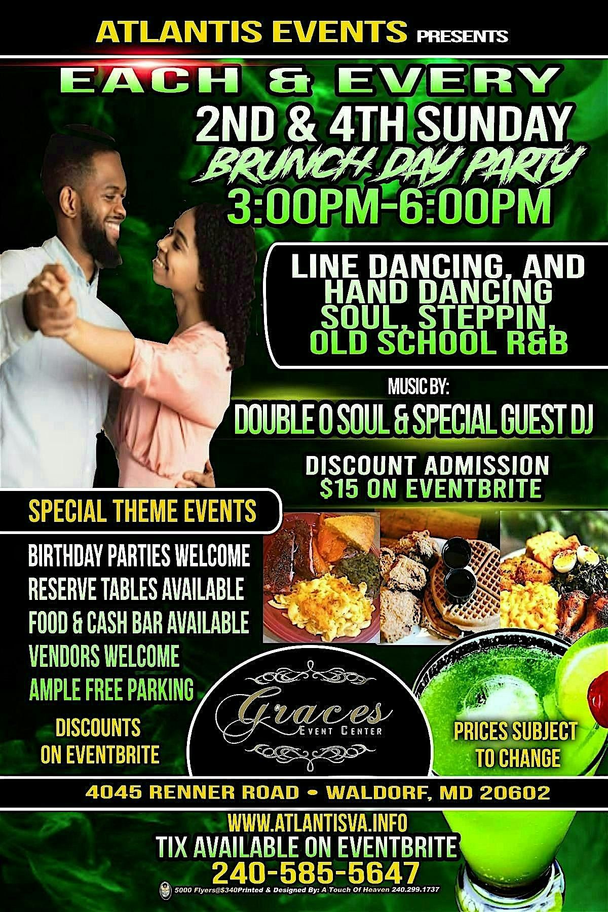 Hand\/Line Dancing Brunch, 2nd Sunday, November 9  @ Graces Event Center