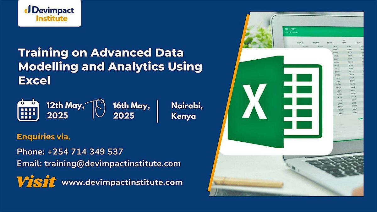 Training on Advanced Data Modelling and Analytics Using Excel