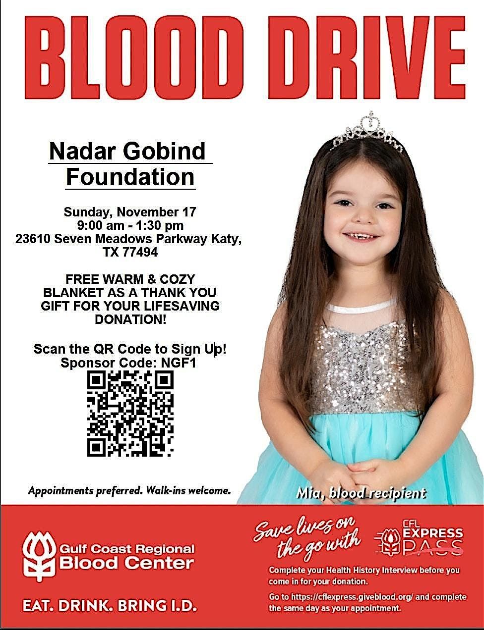 Share the Gift of Life: Blood Donation Event Rosenberg, TEXAS