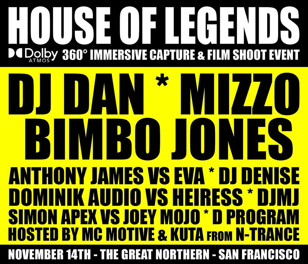 House of Legends - Dolby Atmos 360 Immersive Capture & Film Shoot Event