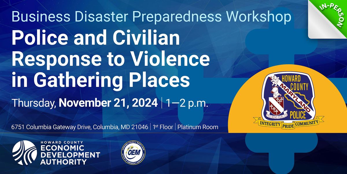 Business Disaster Preparedness Workshop