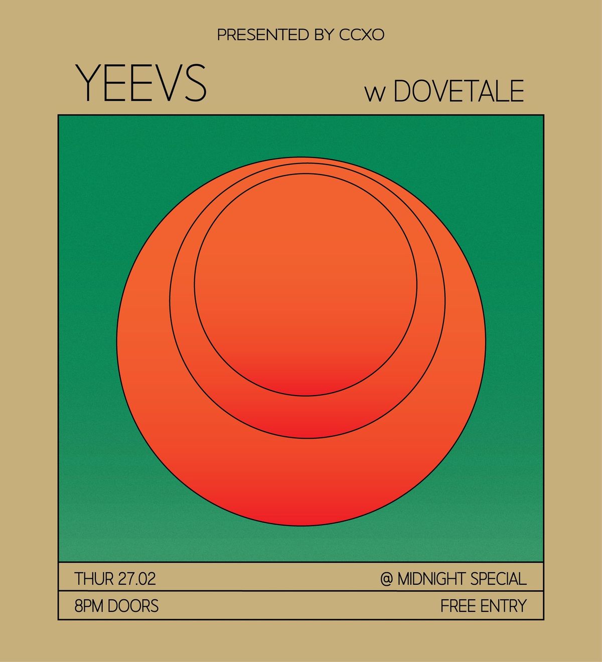 YEEVS W\/Dovetale @ Midnight Special, Newtown