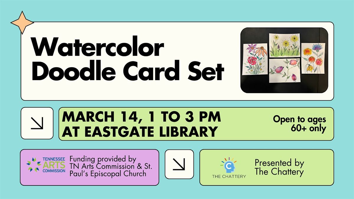 Arts for Older Adults: Watercolor Doodle Card Set Workshop