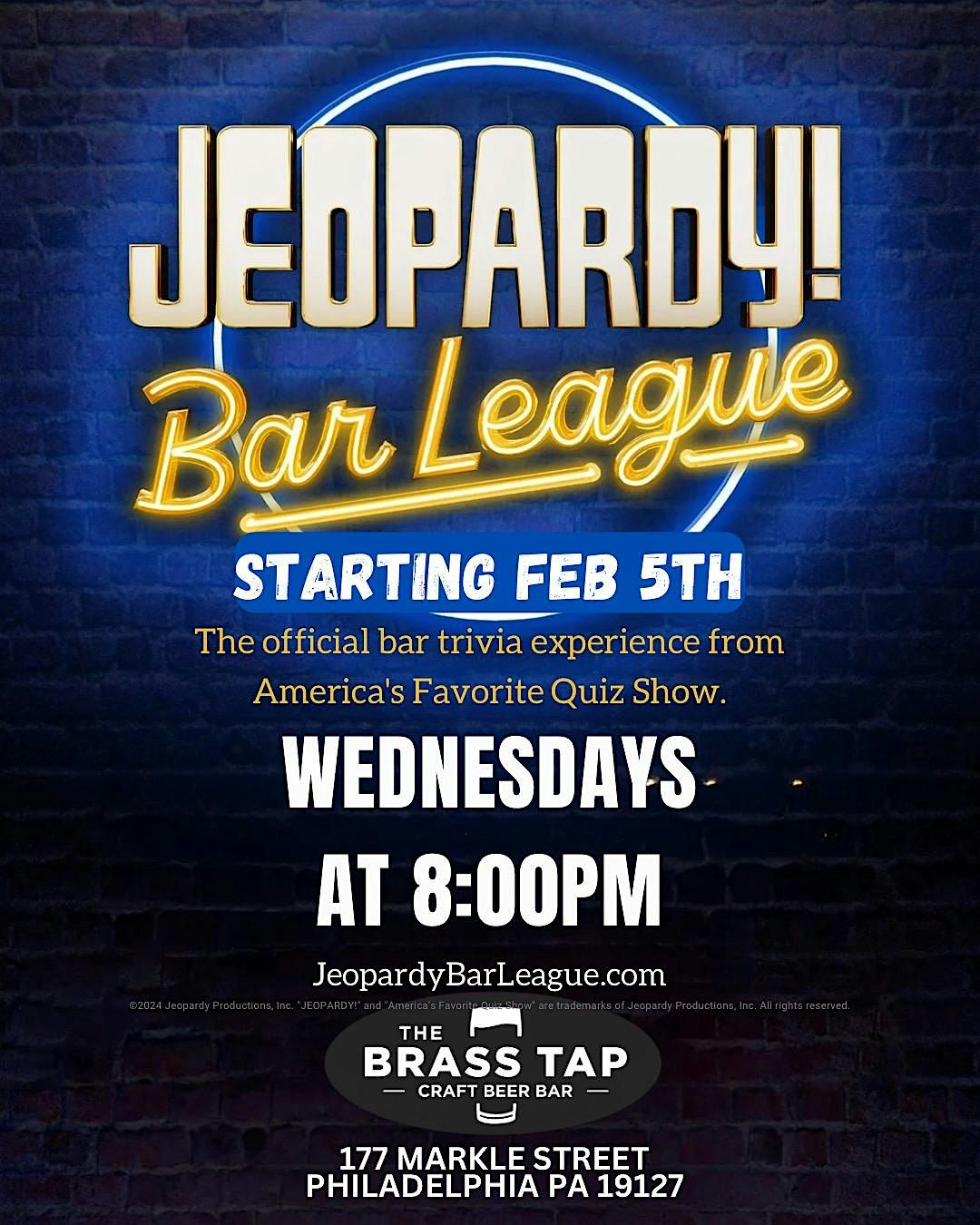 JEOPARDY! BAR LEAGUE LAUNCH