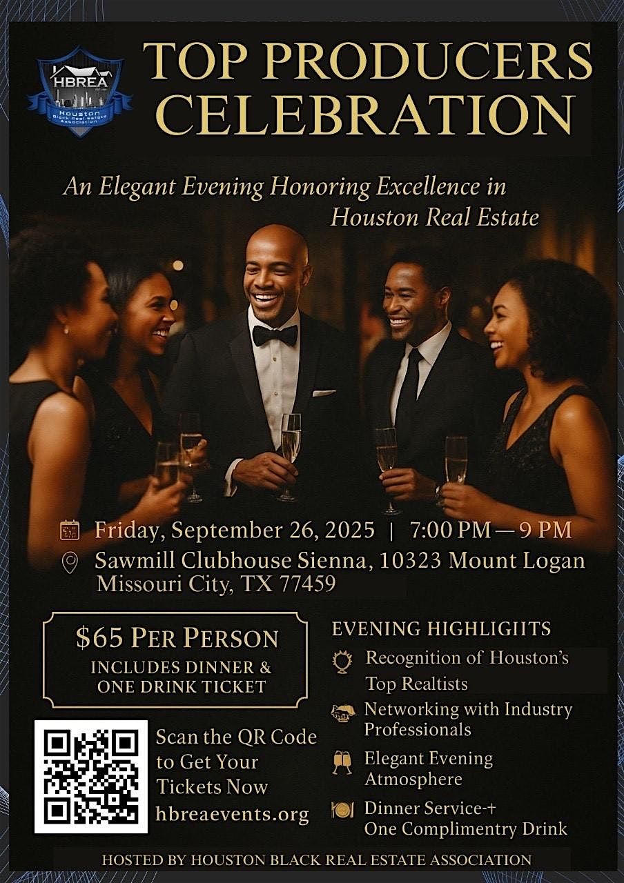 Top Producer Celebration \u2013 An Elegant Black Tie Evening Honoring Houston