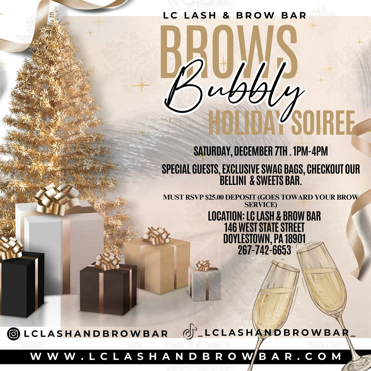 Brows & Bubbly Holiday Soiree