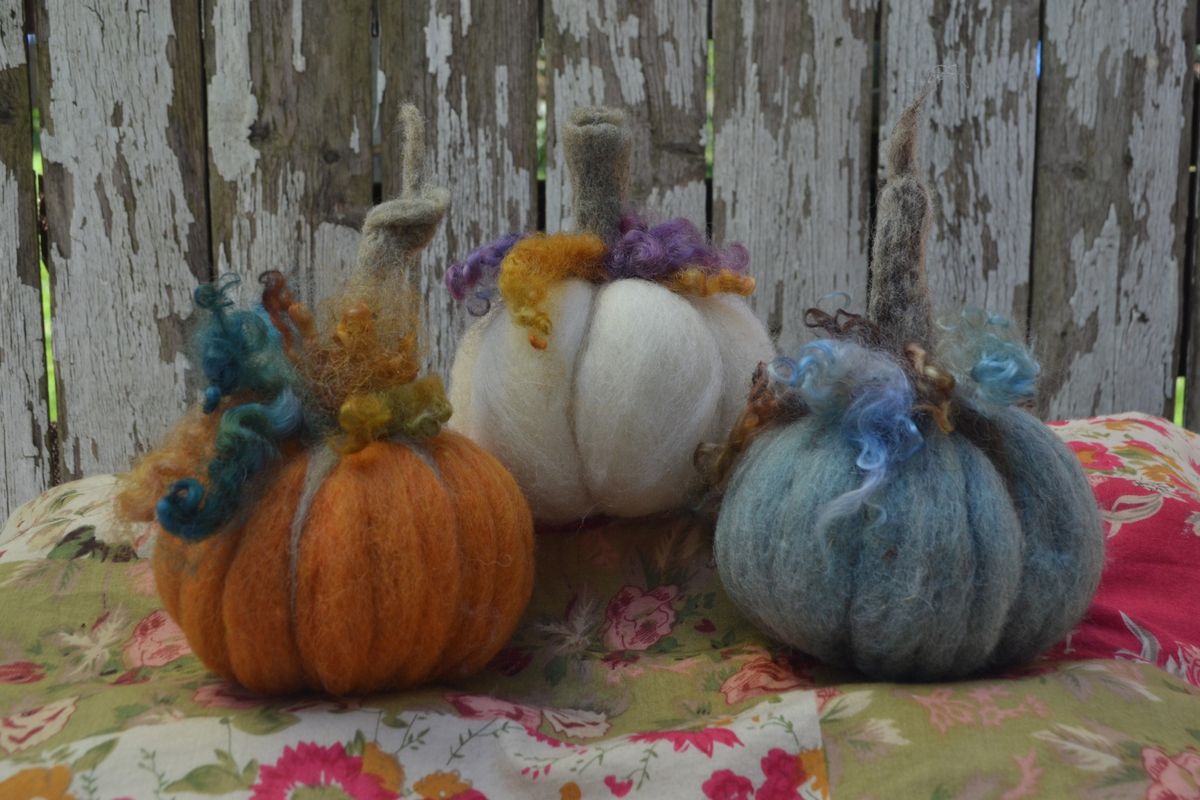 Felting with Farren - Fall Pumpkins