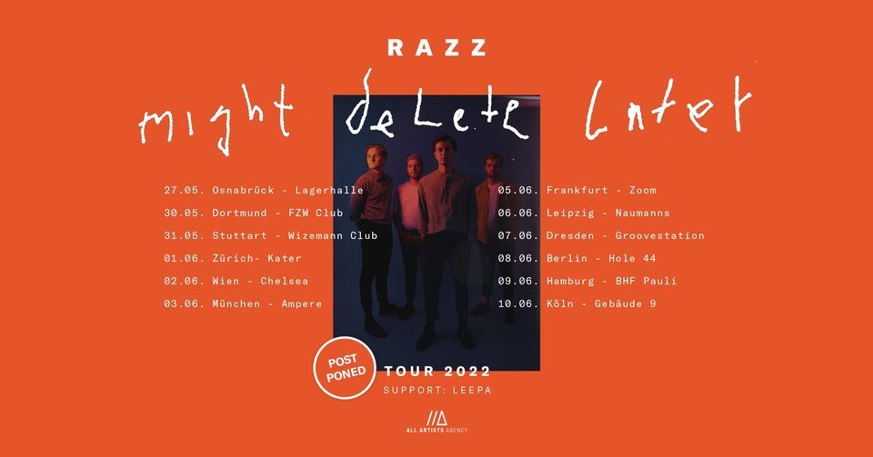 RAZZ \/\/\/ Might Delete Later Tour \/\/\/ Hamburg