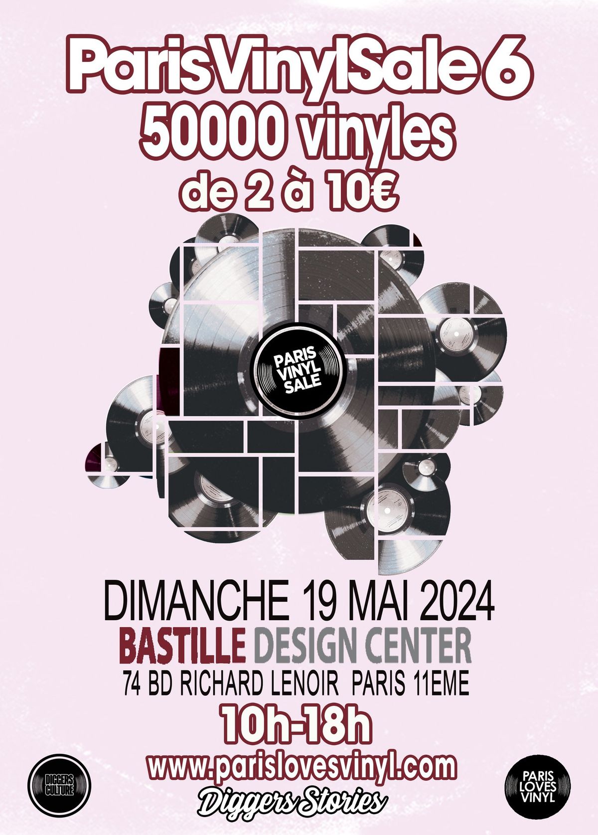 PARIS VINYL SALE 6 - 50000 Vinyles \u00e0 moins de 10\u20ac