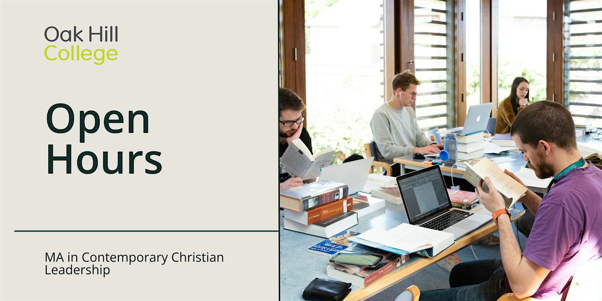 Open Hour - MA in Contemporary Christian Leadership