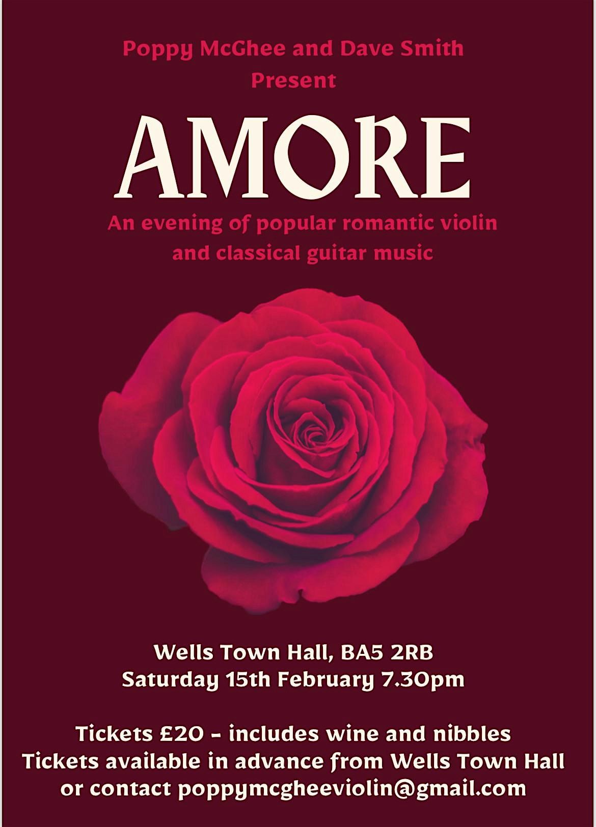 Amore: an evening of popular romantic violin and classical guitar music