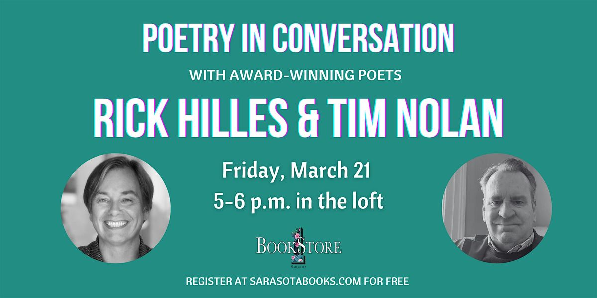 Poetry Reading, Talk & Book Signing with Rick Hilles & Tim Nolan