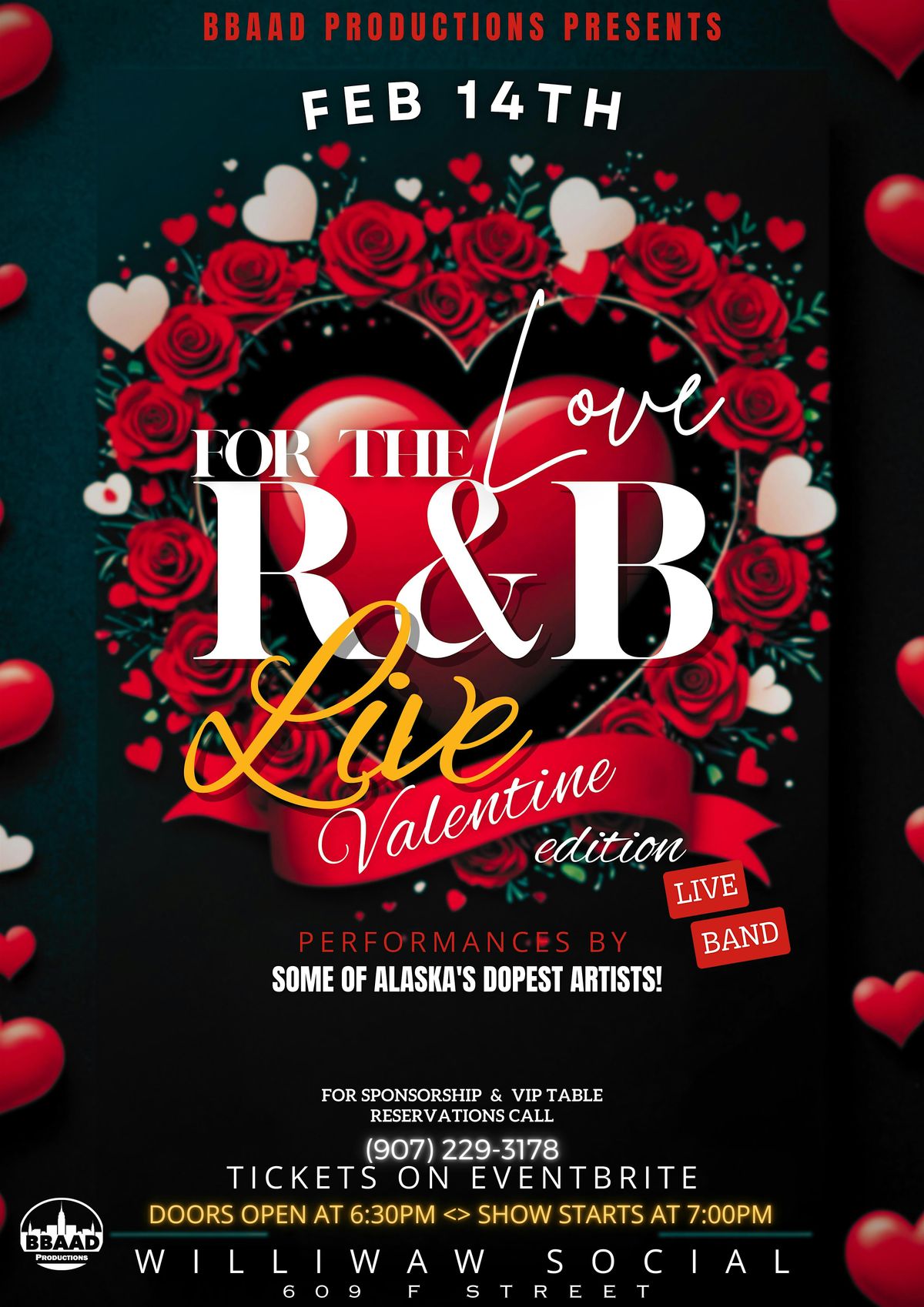 R&B Live!  Valentine's Edition.. "For the Love"