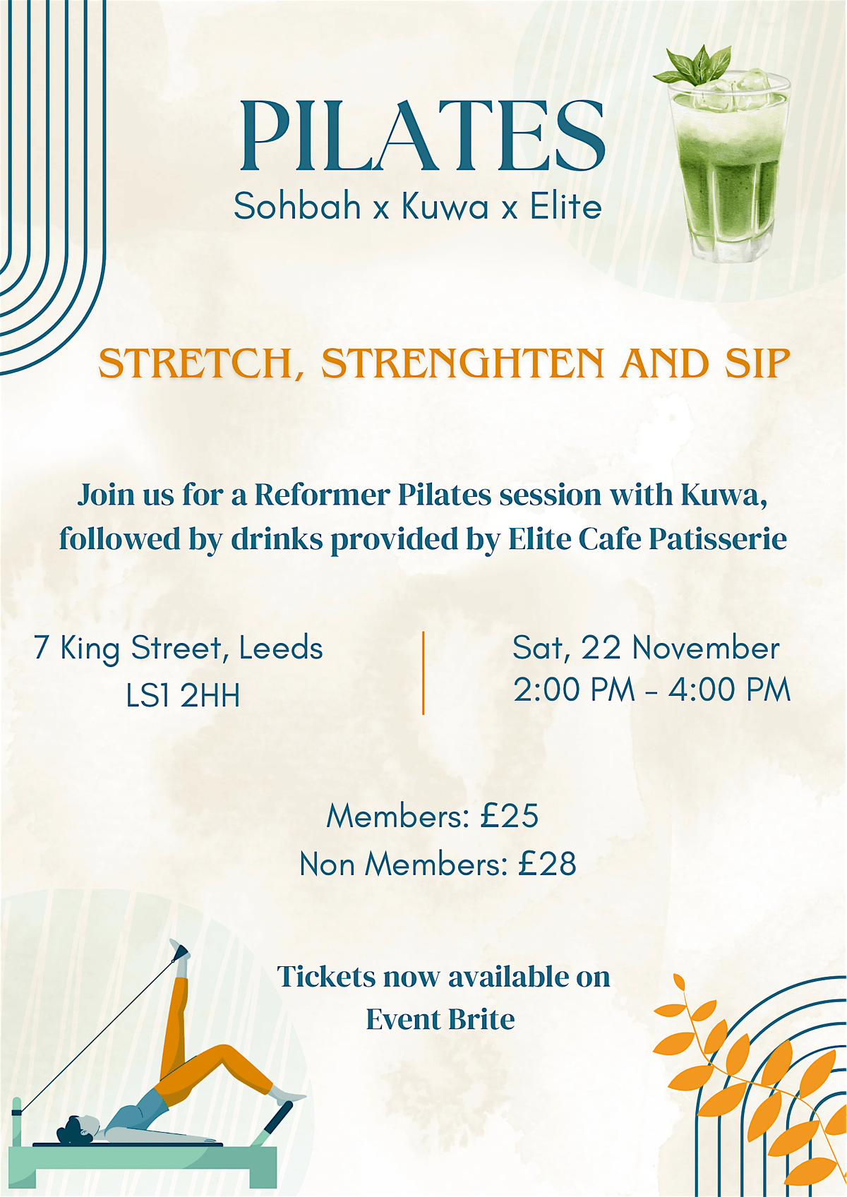 Pilates & Matcha (Sohbah x Kuwa Pilates x Elite Cafe)