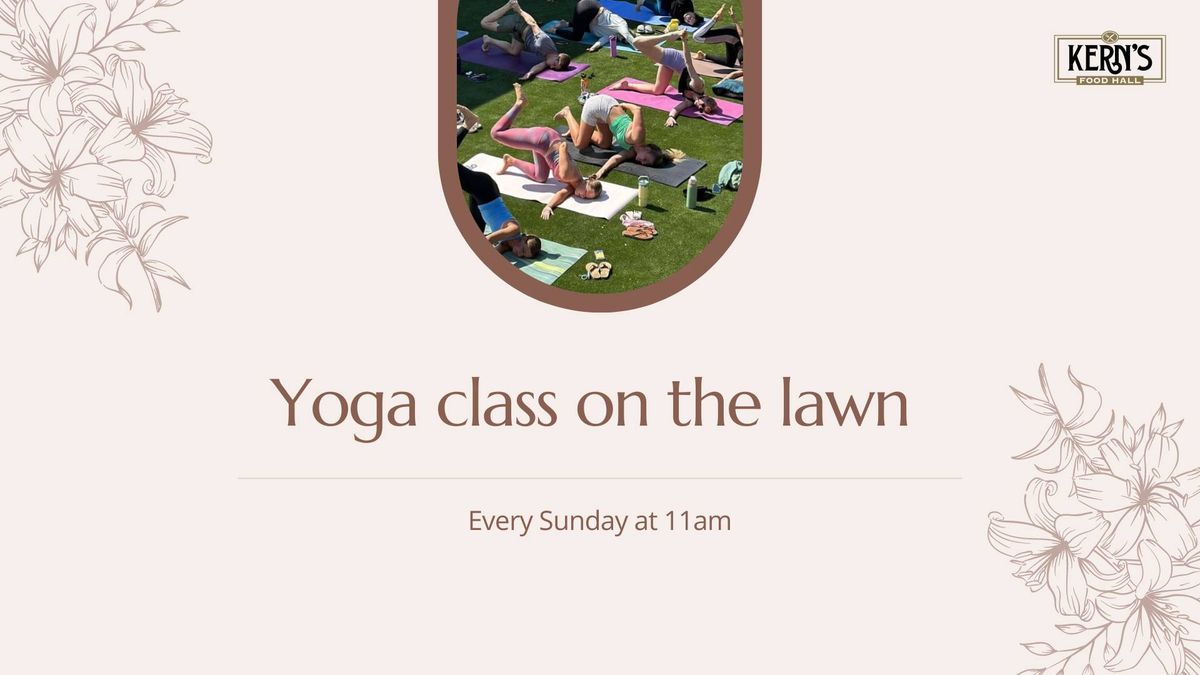 Yoga on the lawn