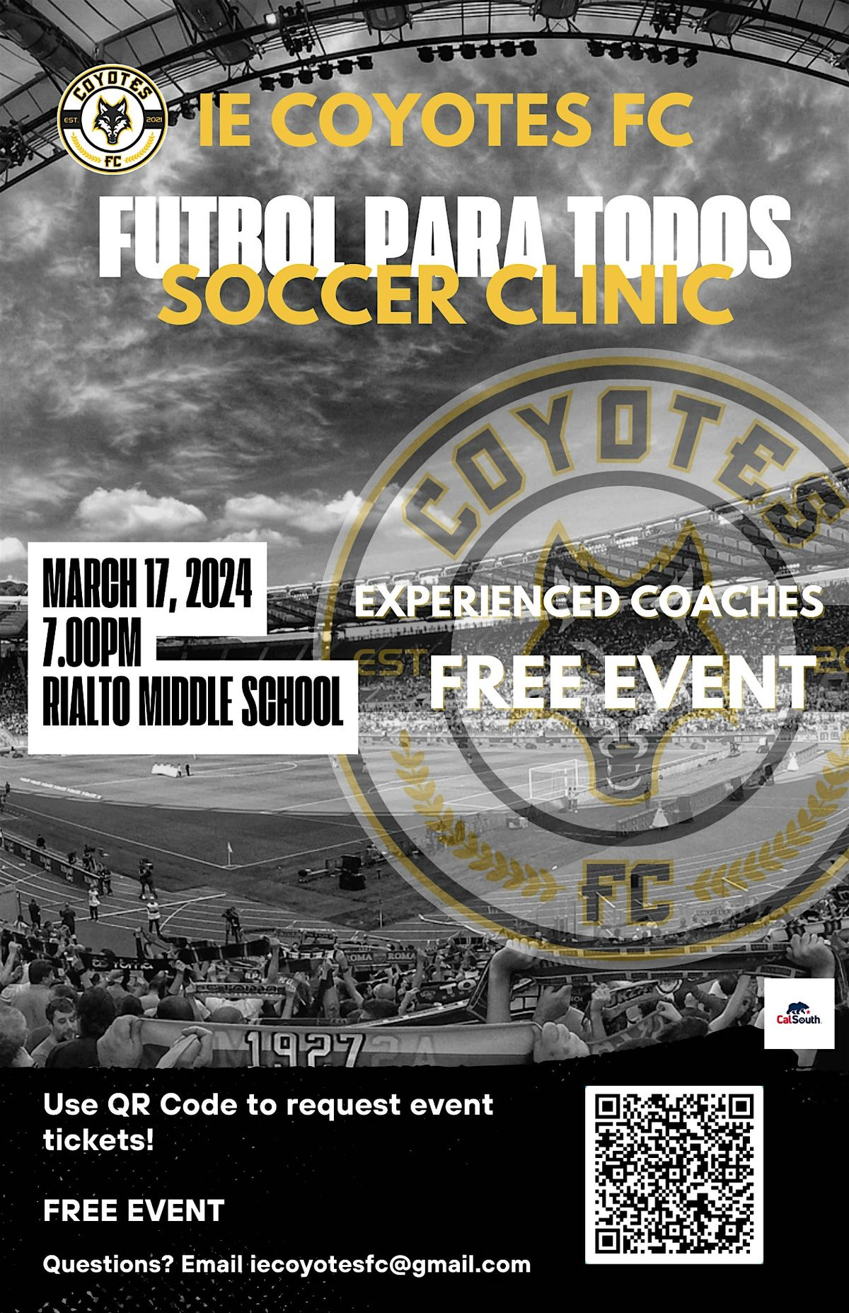 Futbol Para Todos IE Coyotes FC Soccer Clinic