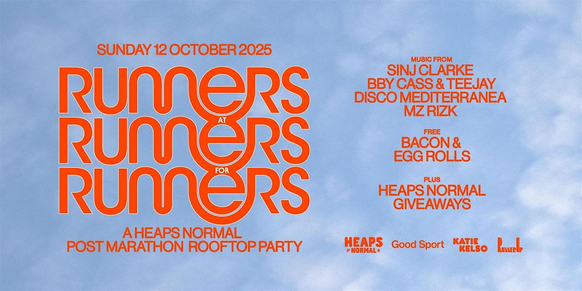 RUNNERS at RUNNERS for RUNNERS