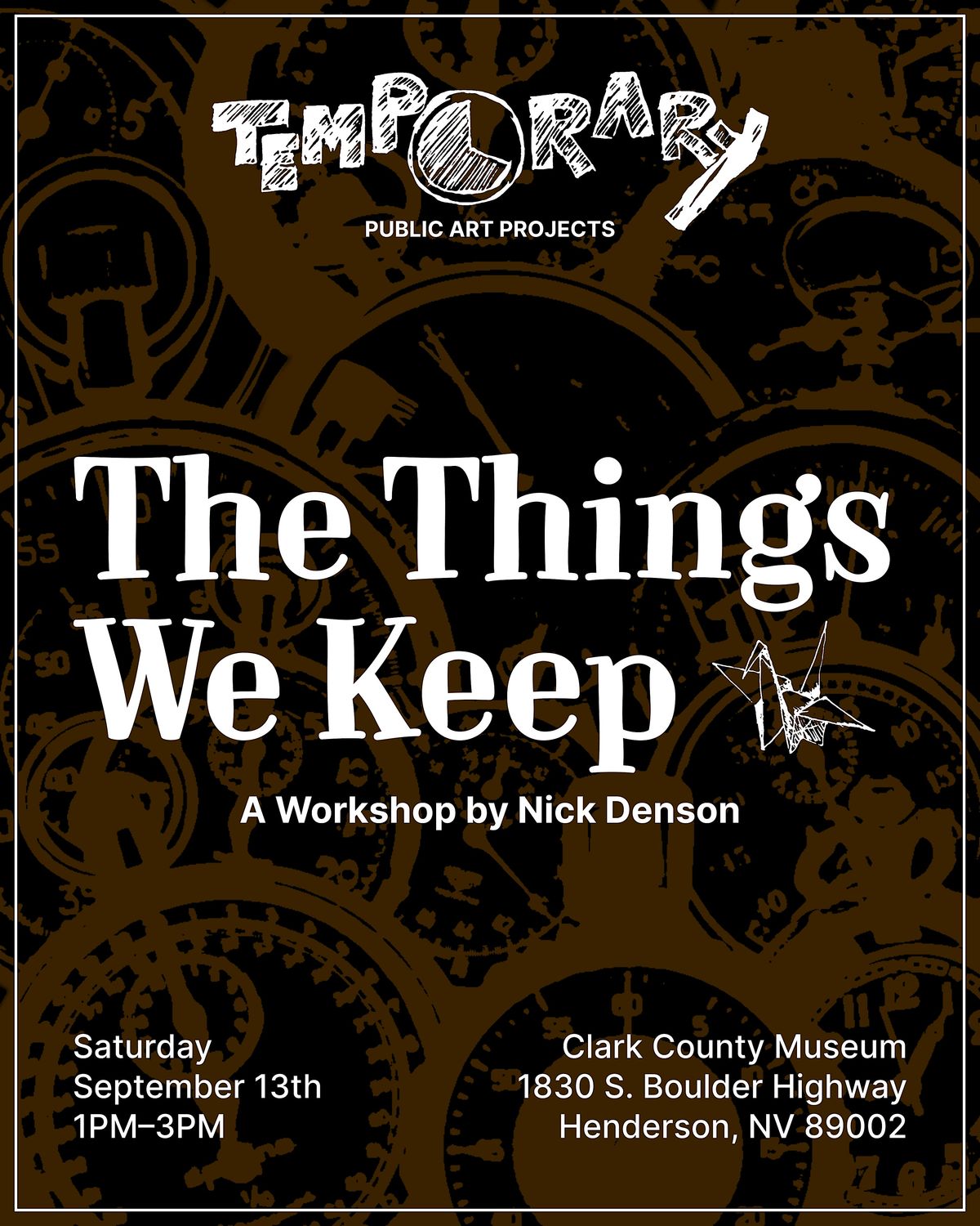 Art Workshop: The Things We Keep with Nick Denson