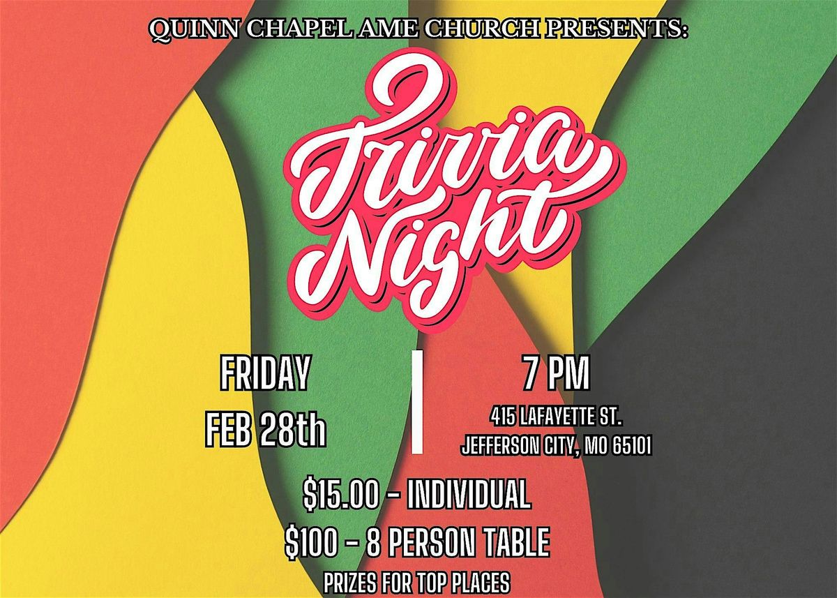 Trivia Night - Black History Addition