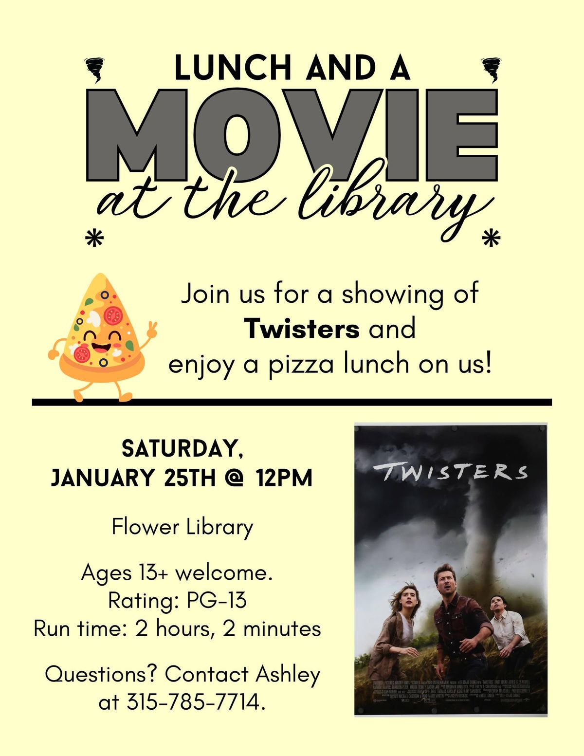 Ages 13+ Lunch and a Movie