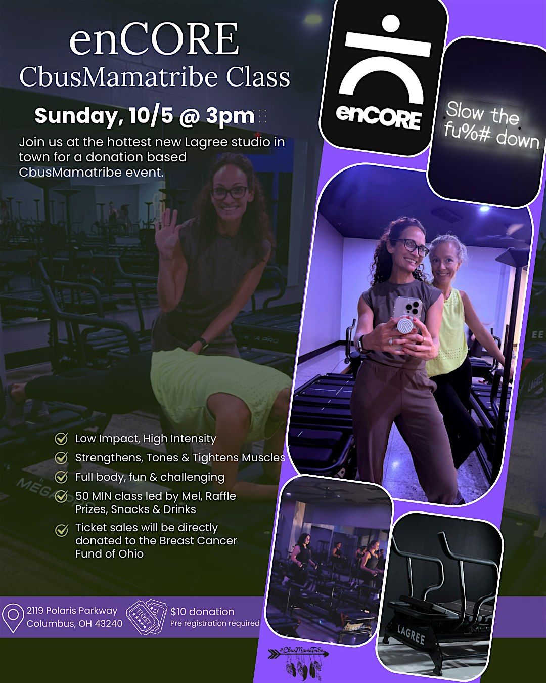 enCORE + CbusMamatribe Lagree Class