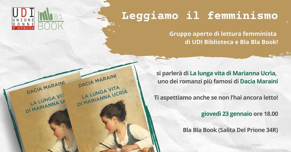 Terzo incontro del gruppo di lettura Leggiamo il femminismo