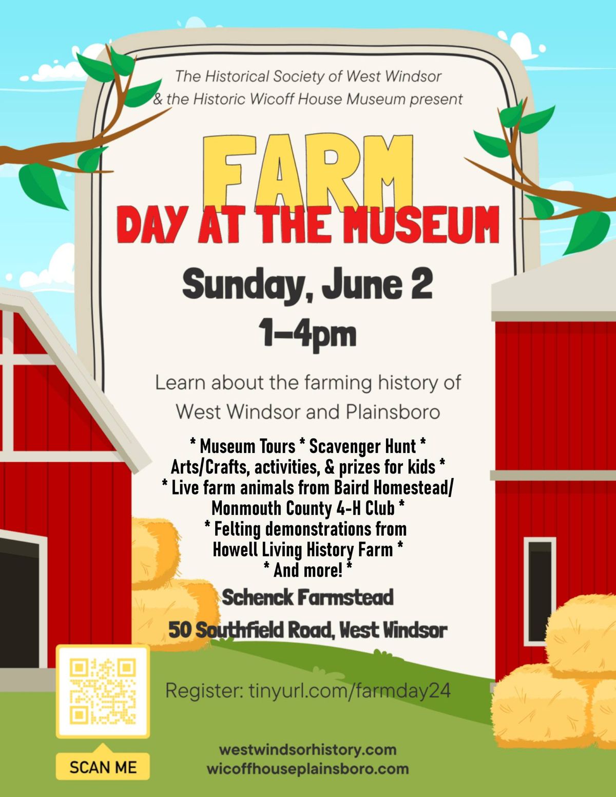 "Farm Day at the Museum" by the Historical Society of West Windsor & the Wicoff House Museum