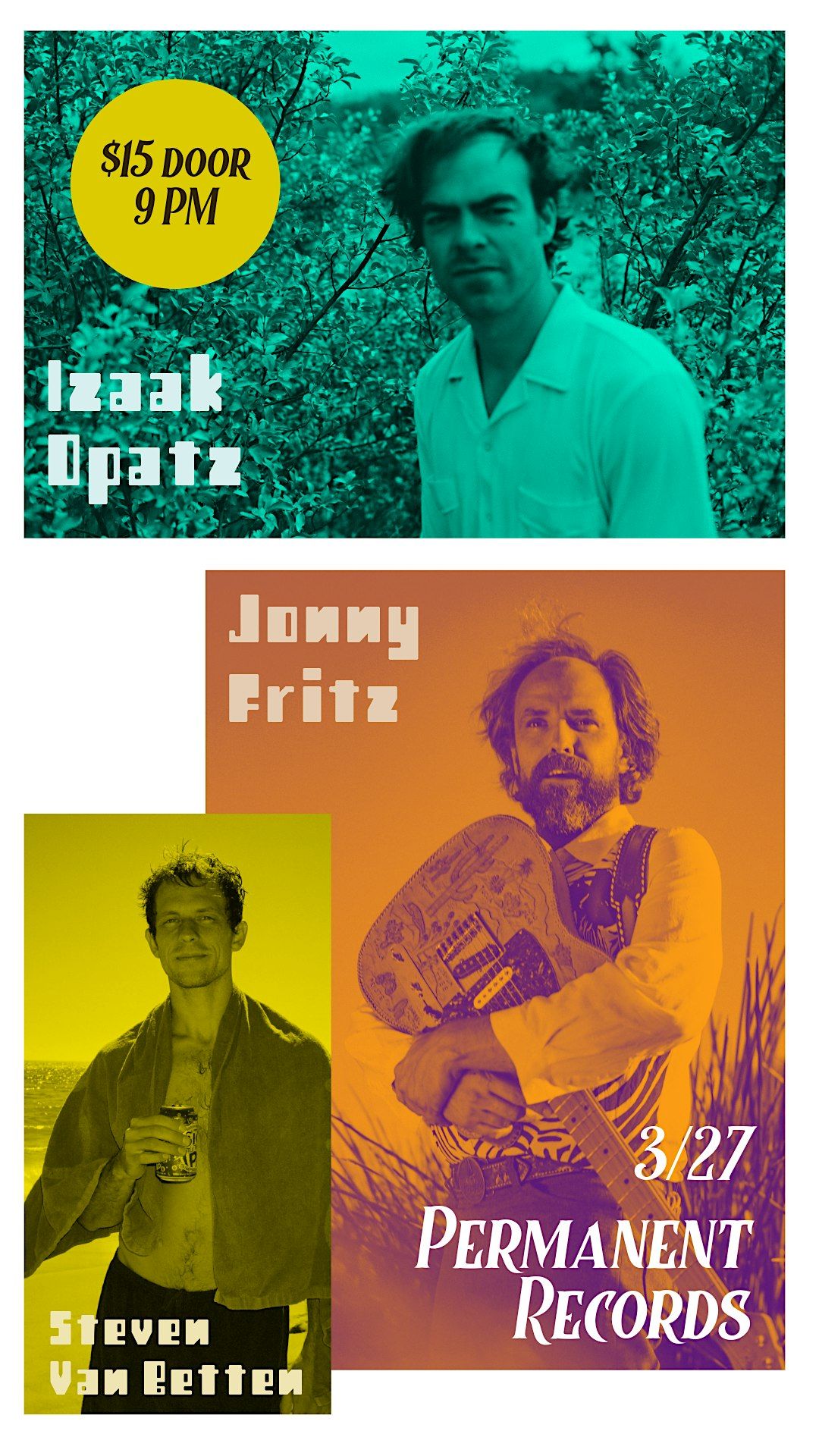 Izaak Opatz, Jonny Fritz, Steven Van Betten