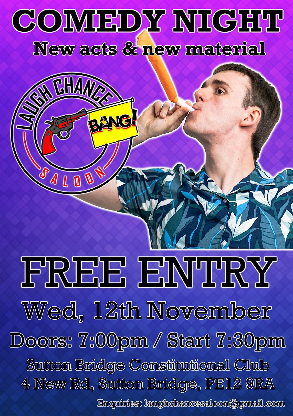 Comedy at Sutton Bridge Con Club