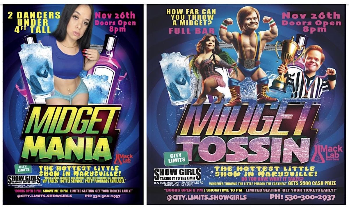 Midget Mania \/ Midget Tossin - The hottest little show in Marysville!