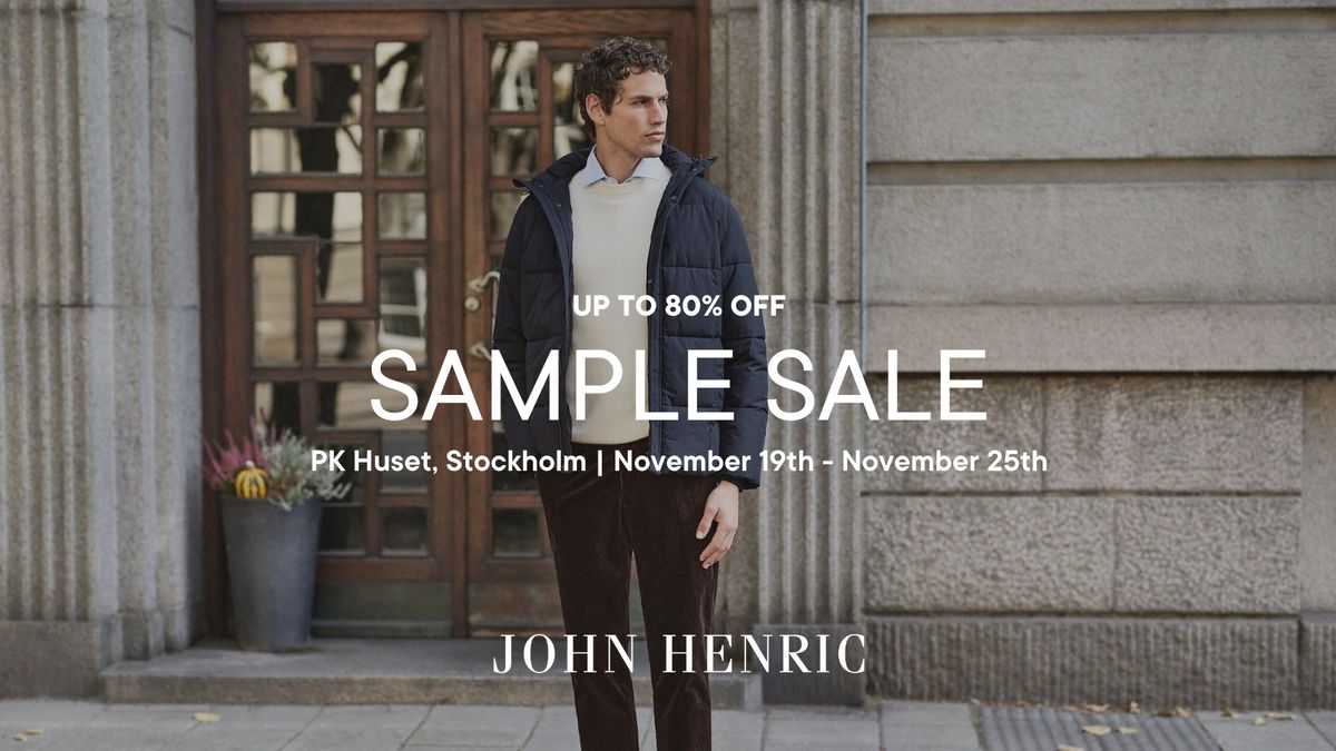 Sample Sale Stockholm - John Henric