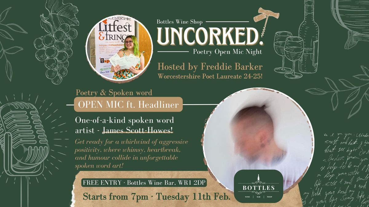 UNCORKED! Poetry Open Mic Night \ud83c\udfa4