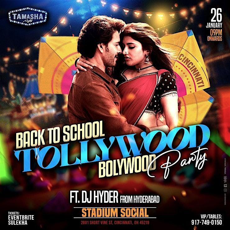 CINCINNATI TOLLYWOOD-BOLLYWOOD PARTY FT. DJ HYDER @STADIUM SOCIAL NIGHTCLUB