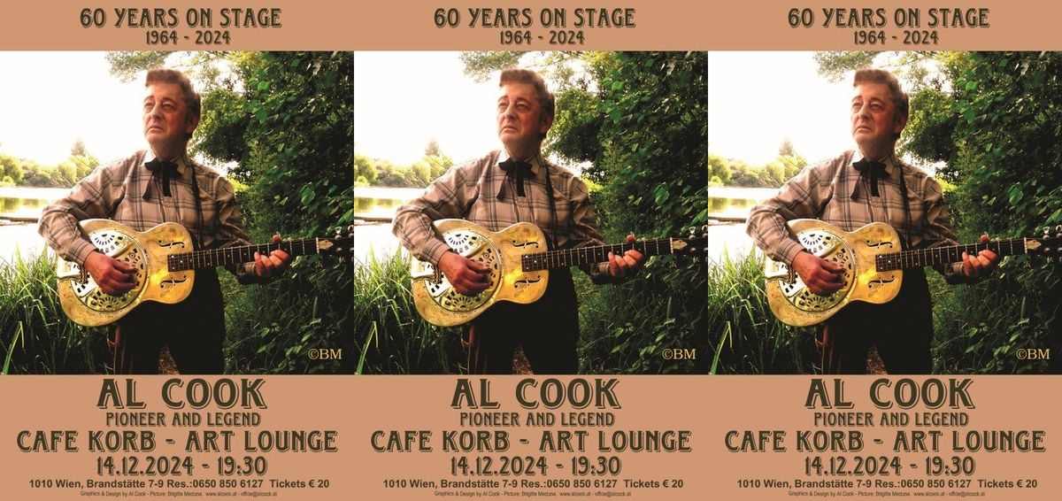 AL COOK \u2013 PIONEER and LEGEND \u2013 60 years ON STAGE! - LIVE im KORB!