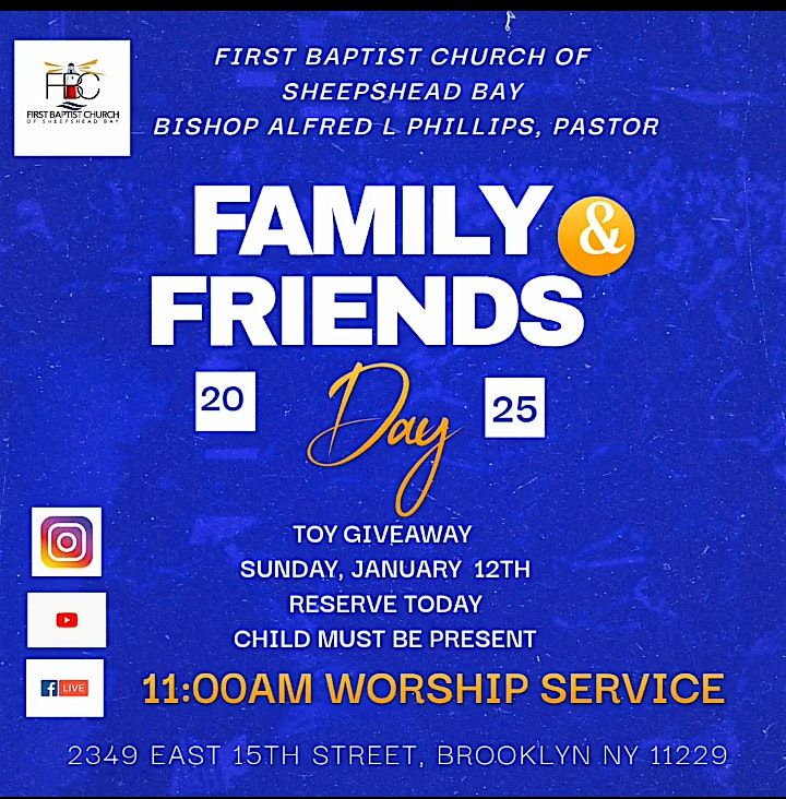 Family & Friends Toy Giveaway Sunday