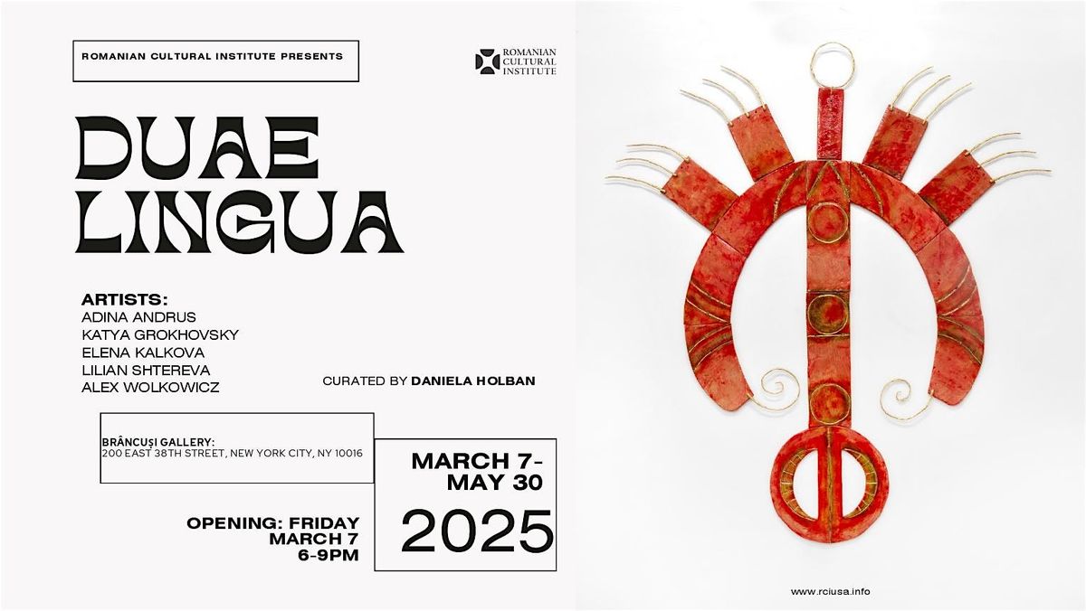 Exhibition Opening & Artist Talk | "Duae Lingua", curator Daniela Holban