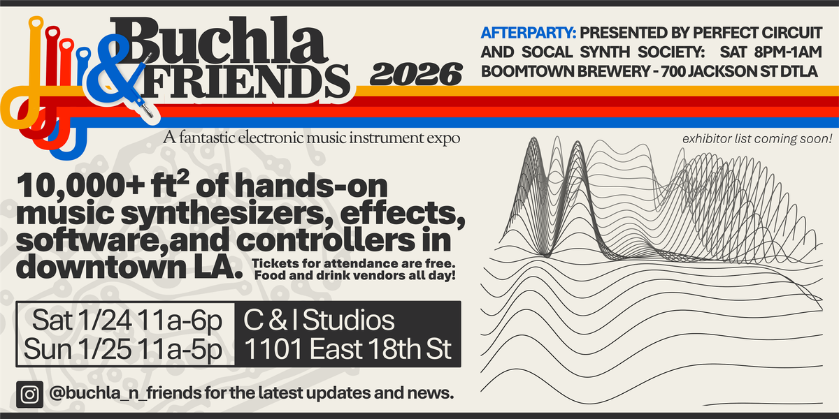 Buchla & Friends 2026: Two Days of Synthesizer Community in Downtown LA