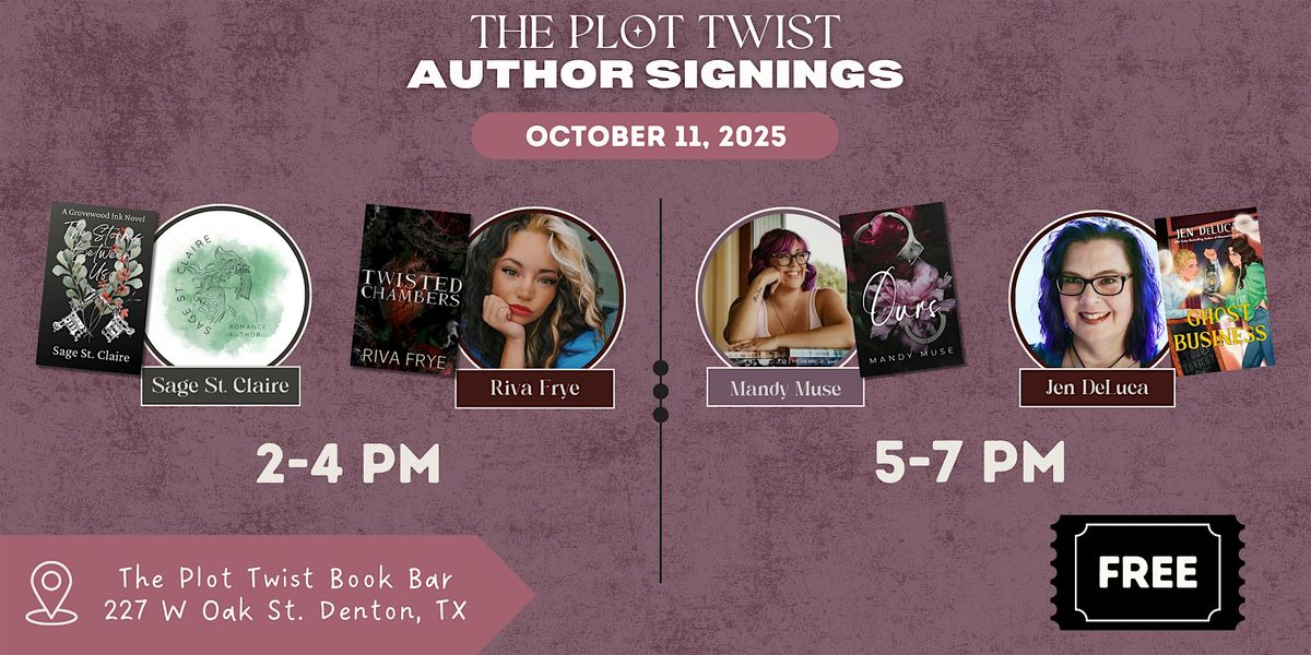 Multi Author Signing Event at The Plot Twist Romance Bookbar