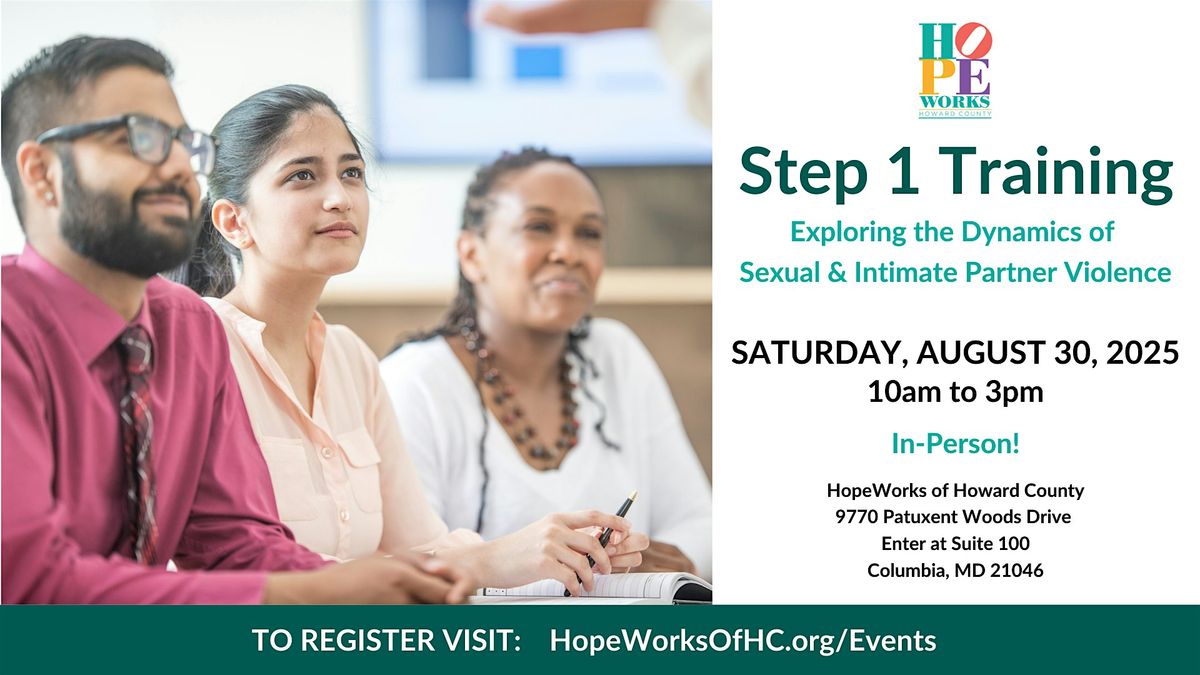 Step 1 Training: Understanding & preventing gendered violence