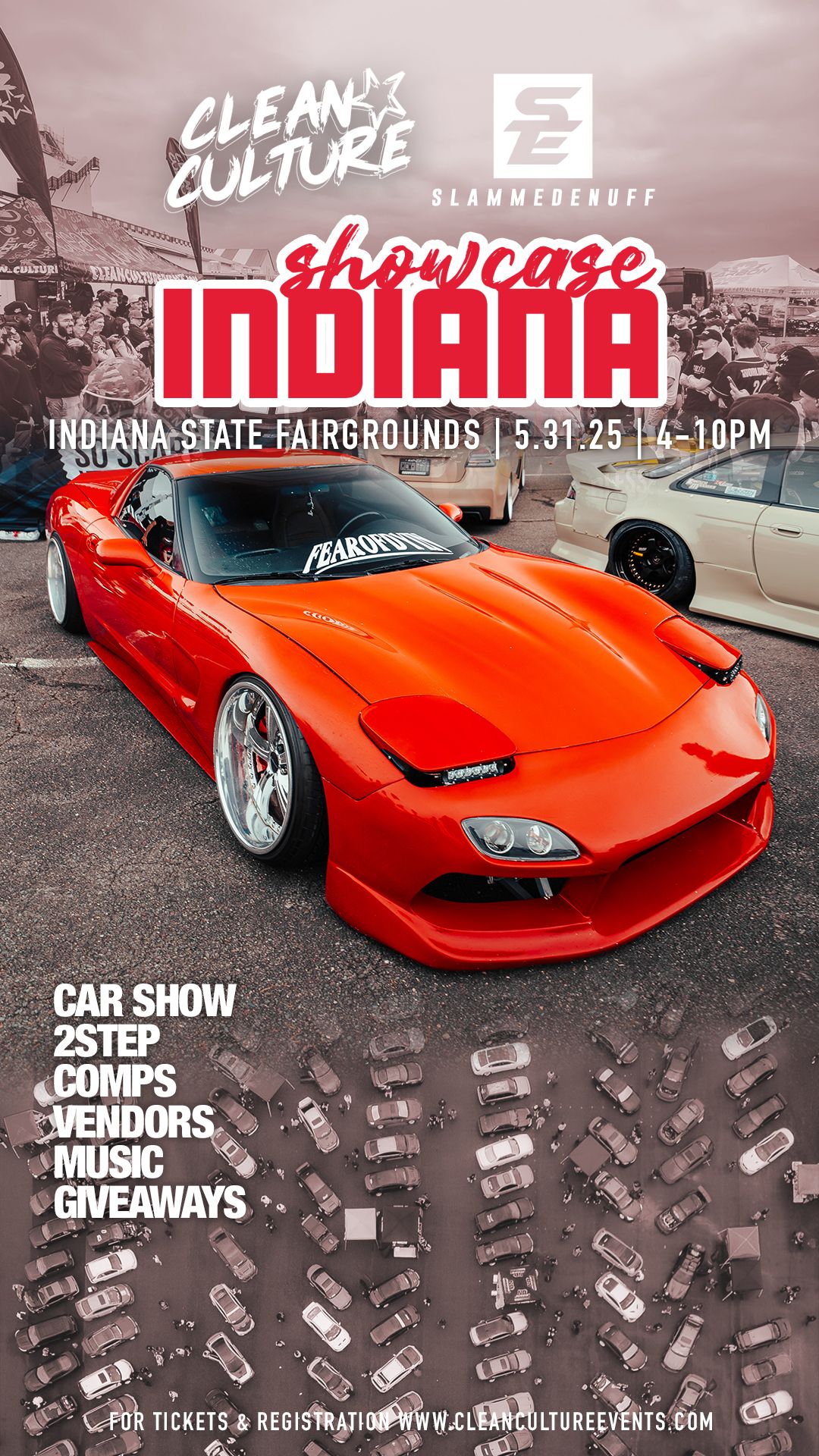 Clean Culture x SlammedEnuff Indiana Car Show