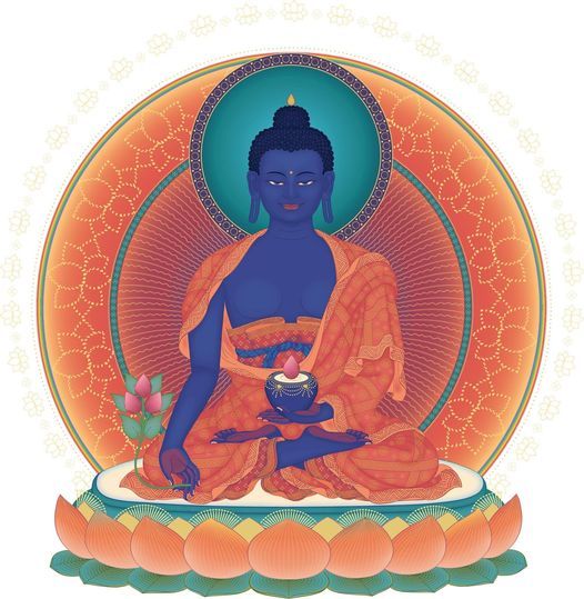 Medicine Buddha chanted prayers via live stream