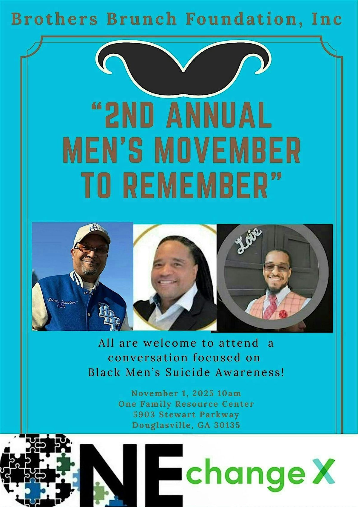 " 2nd  Annual Men's Movember to Remember" For All