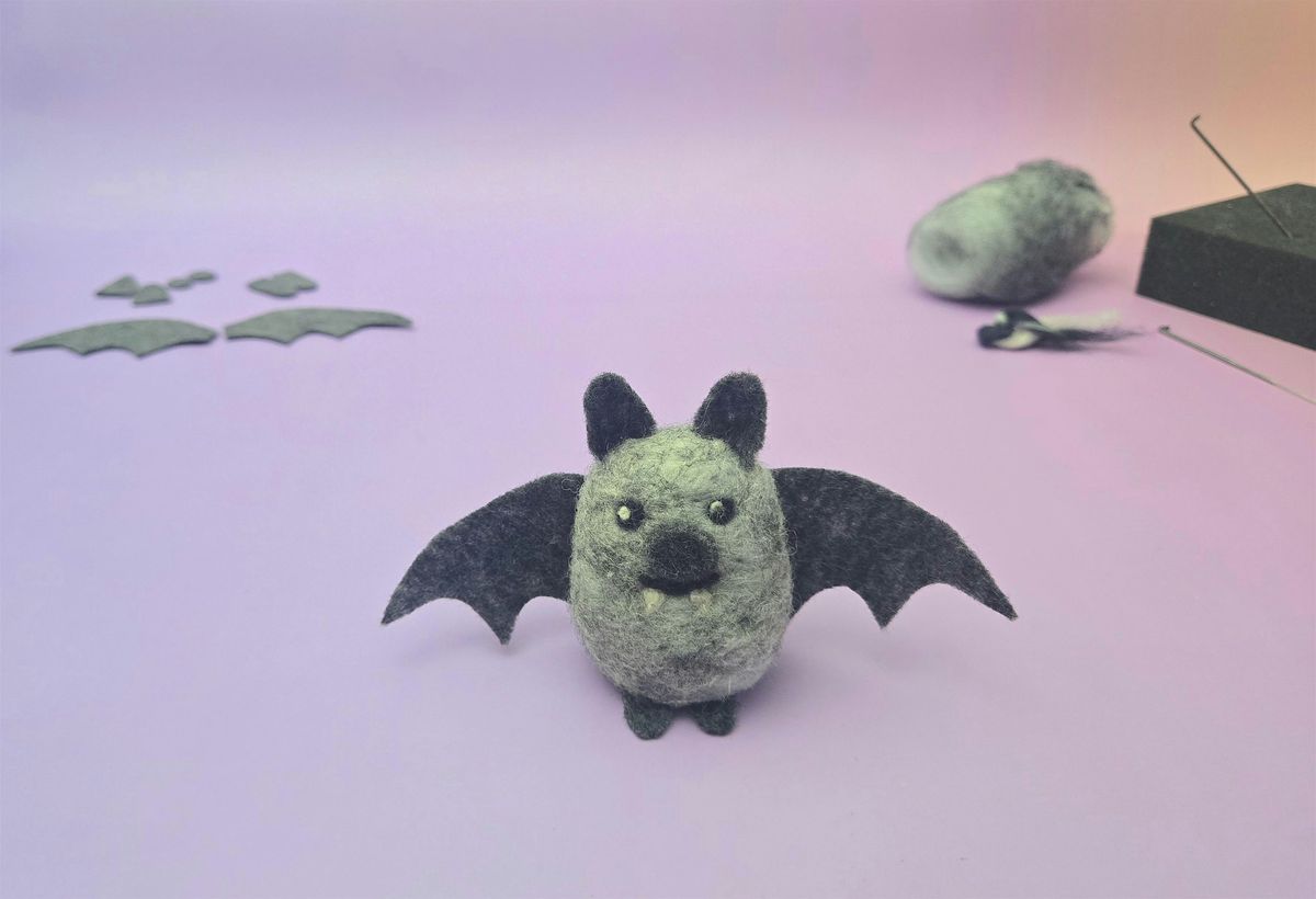 Halloween Craft & Sip: Needle Felt Bat