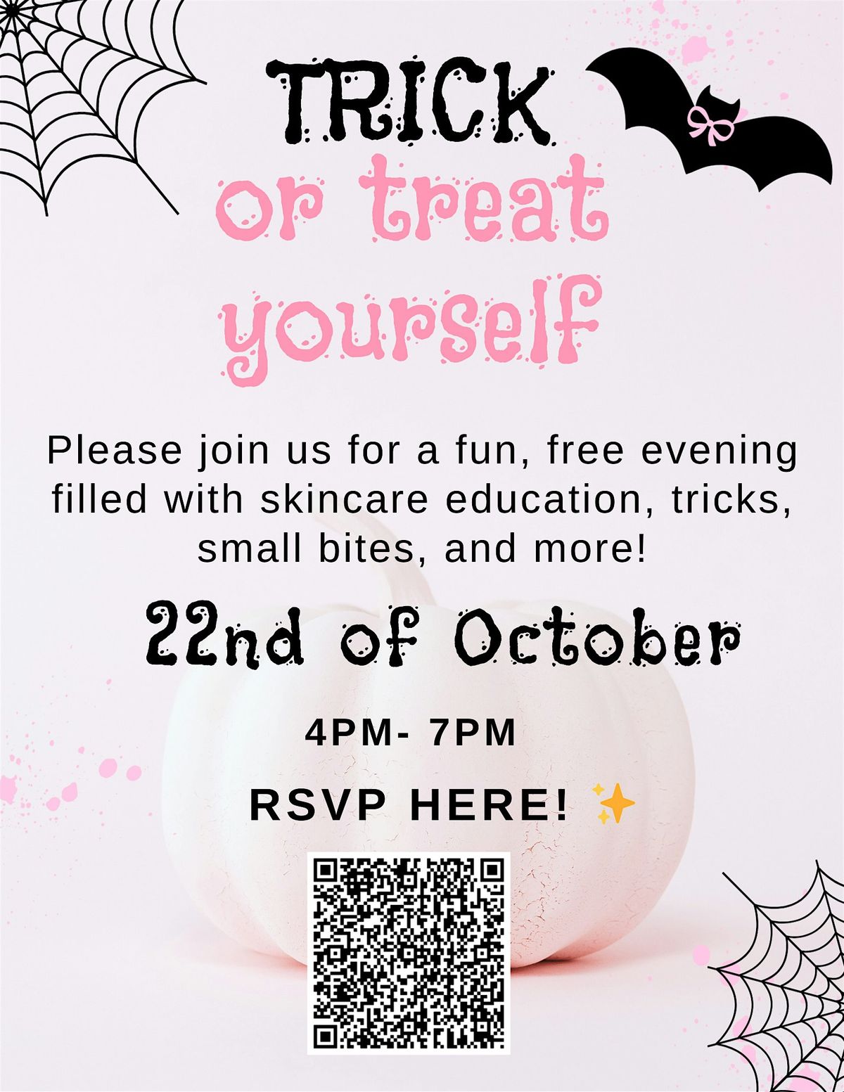 Trick or Treat Yourself Skin Event at IP Beauty