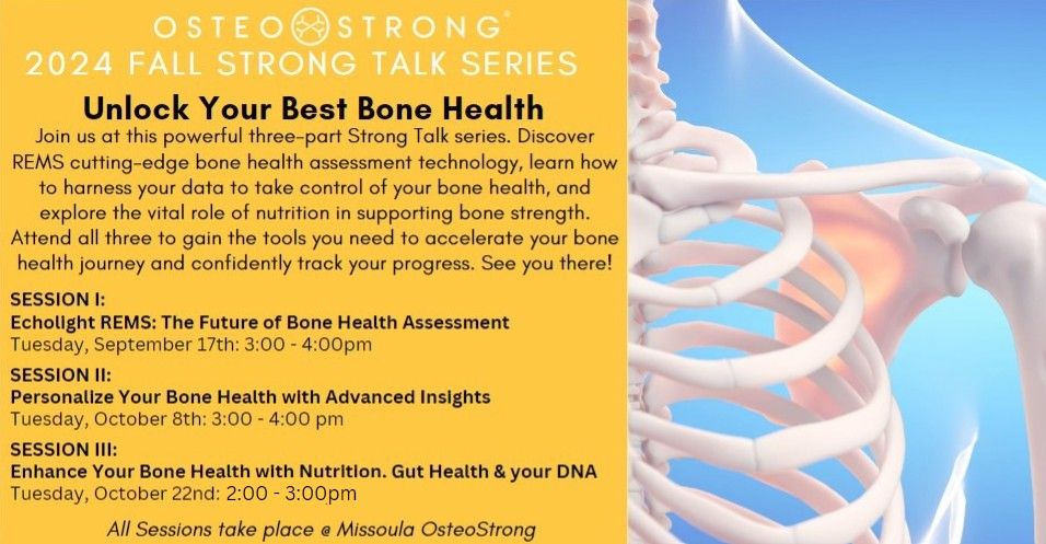  SESSION III:  Enhance Your Bone Health with Nutrition, and DNA