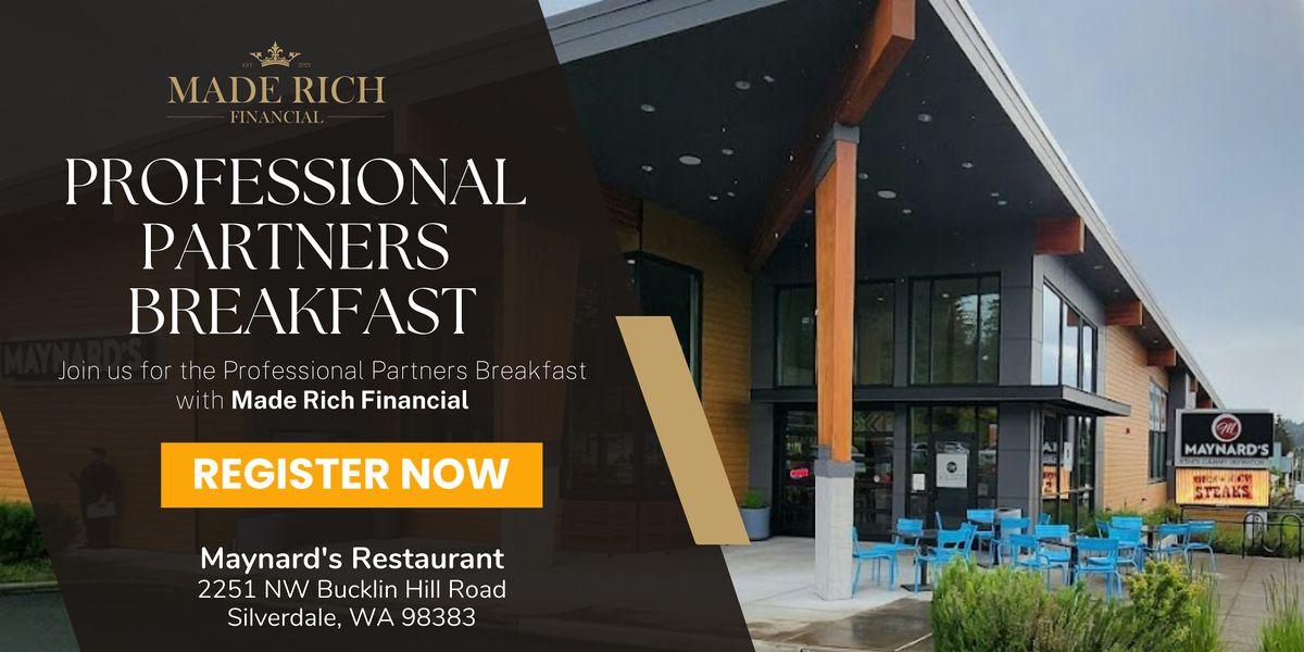 Professional Partners Breakfast with Made Rich Financial