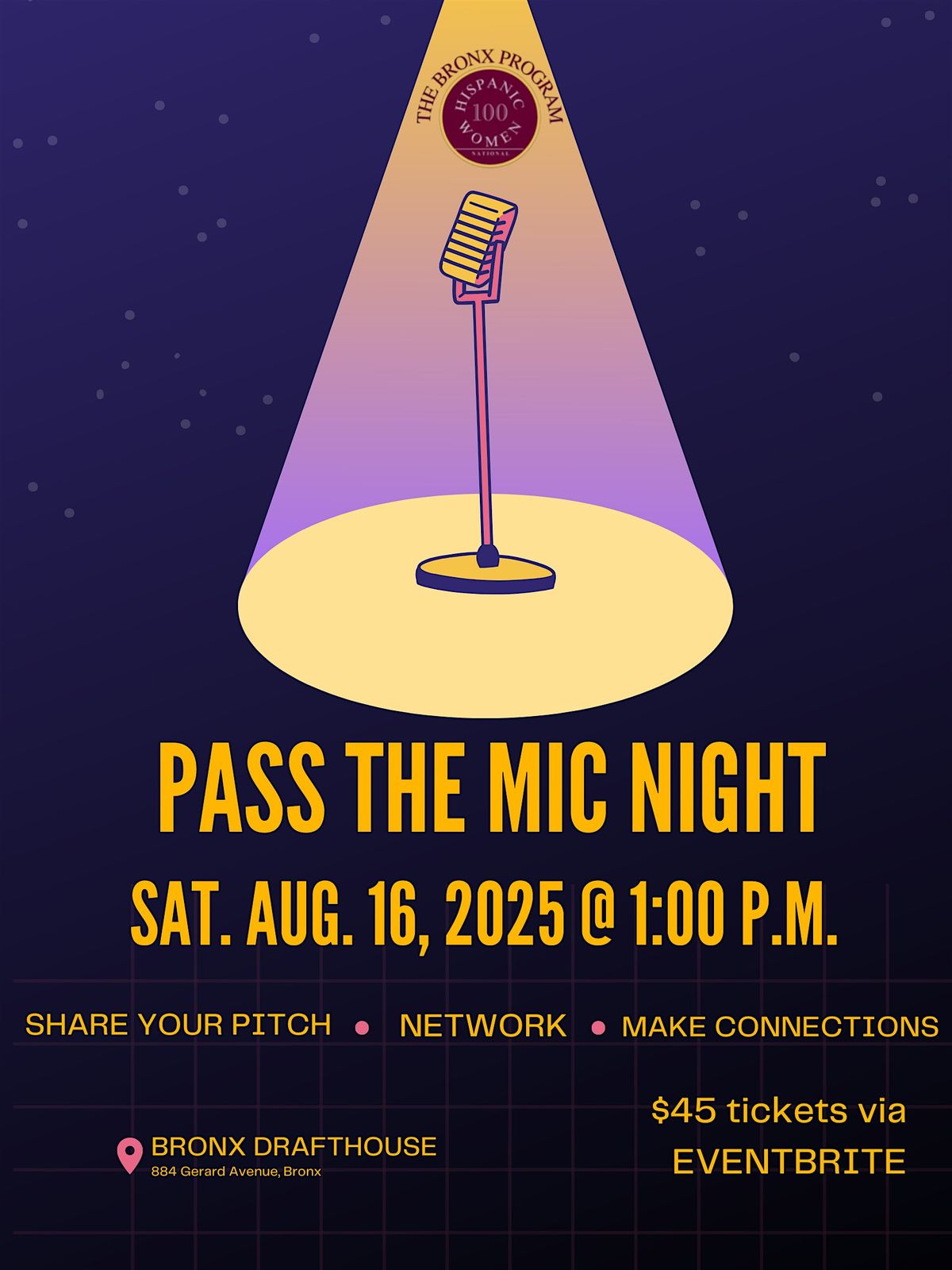 100 HW The Bronx Program Presents Pass the Mic Night