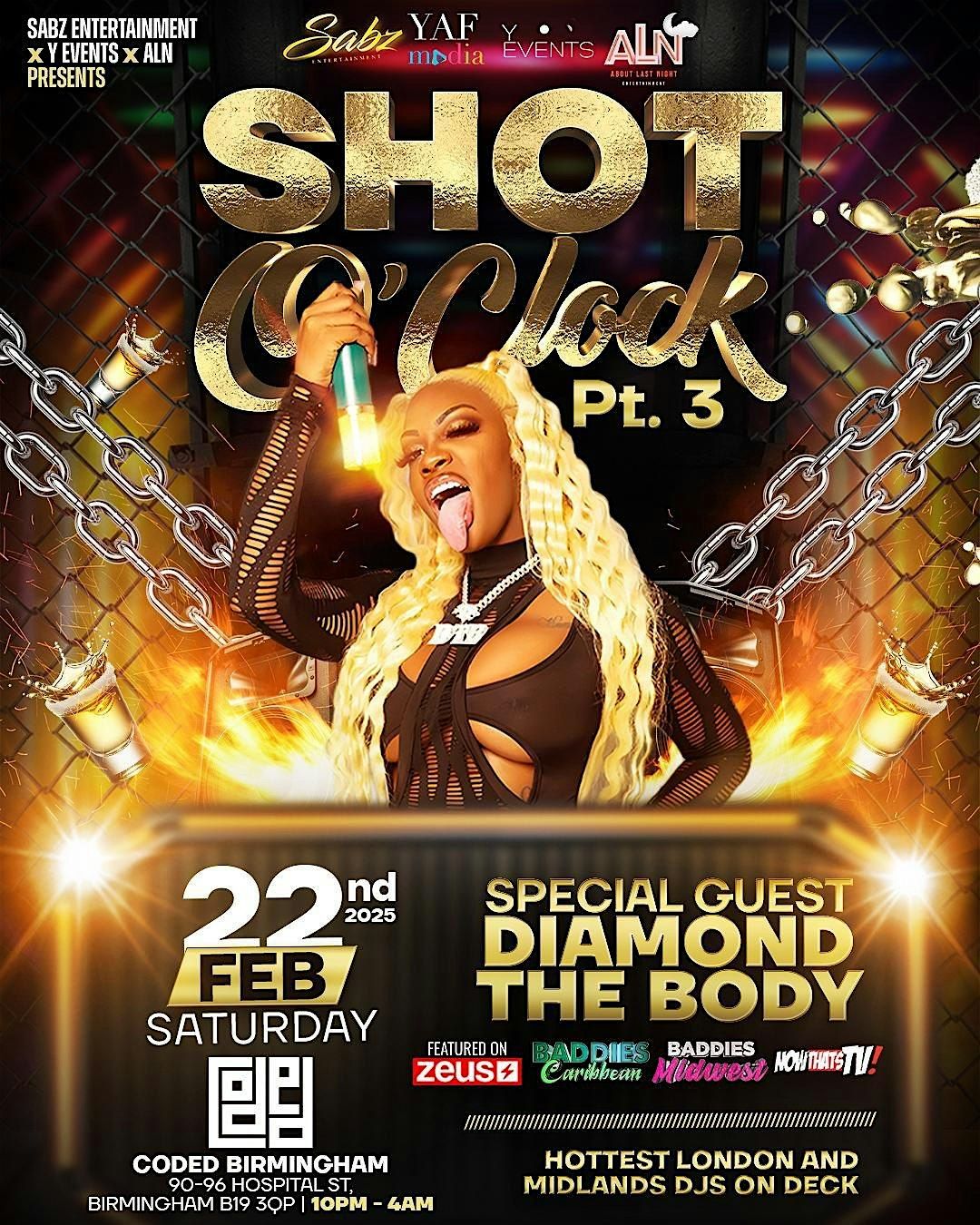 Shot O Clock USA Baddies Edition Hosted By Diamond The Body